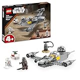 LEGO Star Wars 75410 Mandos und Grogus N-1 Starfighter Spielzeug mit The Mandalorian, Grogu & R5-D4 Minifiguren, inkl. baubare Zapfsäule, Sternenschiff Starterset für Jungen und Mädchen ab 4 Jahren