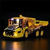 GEAMENT LED Licht-Set Kompatibel mit Lego Knickgelenkter Volvo-Dumper (6x6) (6X6 Volvo Articulated Hauler) - Beleuchtungsset für Technic 42114 (Lego Set Nicht enthalten)