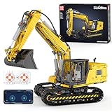 Mould King Technik Bagger Bausatz,13112 High-Tech Excavator Modell mit Klemmbausteine,LKW-Modell Raupenbagger für Jugendliche ab 14 Jahren(2169 Teile)