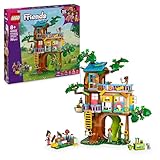LEGO Friends Baumhaus - Spielset zum Bauen mit 2 Tierfiguren, 4 Minifiguren, einem Garten und Spielzeug Lebensmittel Zubehör – Beliebtes Geburtstagsgeschenk für Mädchen ab 8 Jahren – 42652