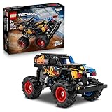 LEGO Technic Monster Jam Grave Digger Feuer und EIS - Monstertruck Modellbau & Konstruktionsspielzeug mit Rückziehmotor - Spielzeug für Kinder, Mädchen & Jungen - Geschenke für Kinder - 42219