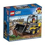 LEGO 60219 City Frontlader, Baumaschinen-Set mit Straßenarbeiter Minifigur
