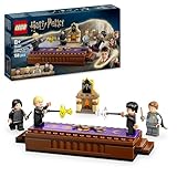 LEGO Harry Potter Schloss Hogwarts: Duellierclub, Bauset mit 4 Minifiguren inkl. Draco Malfoy, Gilderoy Lockhart & Severus Snape, Set mit Funktion zum Umstürzen für Jungen & Mädchen ab 8 Jahren 76441
