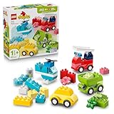 LEGO DUPLO Kreative Fahrzeuge - Lernspielzeug zum Sortieren für Kleinkinder - Autos und Lastwagen - Spielset für Feinmotorik - Geschenk für Babys, Jungen und Mädchen ab 1 Jahr - 10474