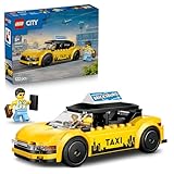LEGO City Gelbes Taxi - Spielzeug Auto - Modellbau mit 2 Minifiguren, abnehmbares Dach - Spielset zur Förderung der Feinmotorik - Geburtstagsgeschenk für Jungen ab 5 Jahren - 60487