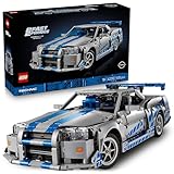 LEGO Technic 2 Fast 2 Furious Nissan Skyline GT-R R34 Automodell-Bauset für Erwachsene - mit Driftfunktion, Lenkung, Federung und 6-Zylinder-Motor - Sammlergeschenk für Fans - 42210