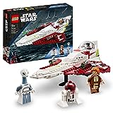 LEGO Star Wars Obi-Wan Kenobis Jedi Starfighter, Spielzeug zum Bauen mit Taun We, Droidenfigur und Lichtschwert, Angriff der Klonkrieger Set 75333