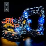 LocoLee Licht Kompatibel mit Lego 42215 Volvo EC500 Hybrid Excavator (Kein - Lego-Set) Fernbedienung Dekorative Beleuchtung Set Compatible with Lego Volvo EC500 Hybrid Bagger