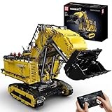 Mould King 17070 Technik Bagger Bausteine Modell, 4767 Teile Ferngesteuert Raupenbagger Modellbauklötze Kit, Klemmbausteine Spielzeug mit 6 Motoren