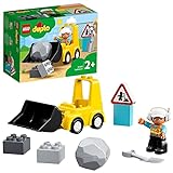 LEGO 10930 DUPLO Radlader, Spielzeug-Set mit Baufahrzeug für Kleinkinder ab 2 Jahren, Förderung der frühkindlichen Entwicklung und Feinmotorik