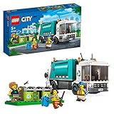 LEGO City Müllabfuhr, Müllwagen Spielzeug mit Mülltonnen für Kinder ab 5 Jahren, Lern- und Sortierspielzeug, Serie Nachhaltiges Leben 60386
