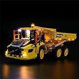GEAMENT LED Licht-Set Kompatibel mit Lego Knickgelenkter Volvo-Dumper (6x6) (6X6 Volvo Articulated Hauler) - Beleuchtungsset für Technic 42114 (Lego Set Nicht enthalten)