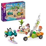 LEGO Friends Surfing Dogs and Adventure Set, Building Toy for 6 Plus Year Old Girls, with 2 Mini Doll Characters and 2 Pet Corgi Animal Figures, Kids’ Creative Playset 42641
