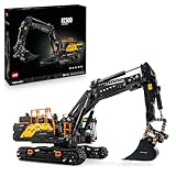 LEGO Technic Volvo EC500 Hybrid-Bagger - Spielzeug Automodell mit Motor für Erwachsene mit beweglichem Ausleger, Kettenantrieb sowie austauschbarem Hammer und Schaufel - Geschenkidee - 42215