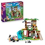 LEGO Friends Panda-Pflegestation - Spielzeug mit Panda Schutzgebiet - Tierspielset mit Baumhaus, Quad, 2 Mini-Puppen und 3 Panda Figuren - Geschenk für Mädchen ab 7 Jahren - 42648