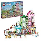 LEGO Friends Heartlake City Wohn- und Einkaufsstraße, Bauset für Rollenspiele mit 9 Charakteren (darunter 7 Minifiguren) und 3 Katzen, Geschenk für Mädchen und Jugendliche, Spielzeughaus 42670